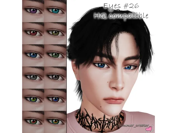 Alpha (SC) Eyes 26 - The Sims 4 Custom Content