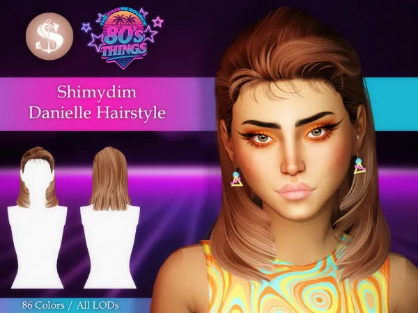 Alpha Shimydim Danielle Hairstyle - The Sims 4 Custom Content