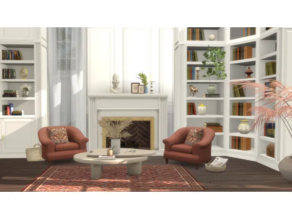 Alpha Library Wallpaper - The Sims 4 Custom Content
