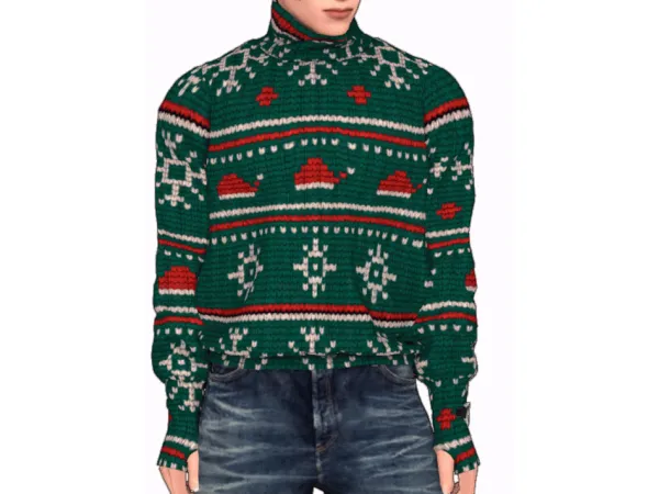 Mix UGLY CHRISTMAS SWEATER RECOLOR by bunnimiow - The Sims 4 Custom Content