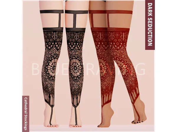 Maxis Match Blue Craving Cathedral Stockings - The Sims 4 Custom Content
