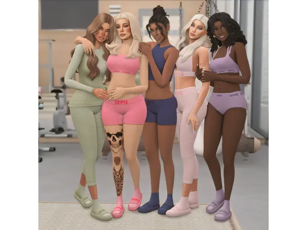 Maxis Match The Skims collection Lounge activewear edition by vixonspixels - The Sims 4 Custom Content
