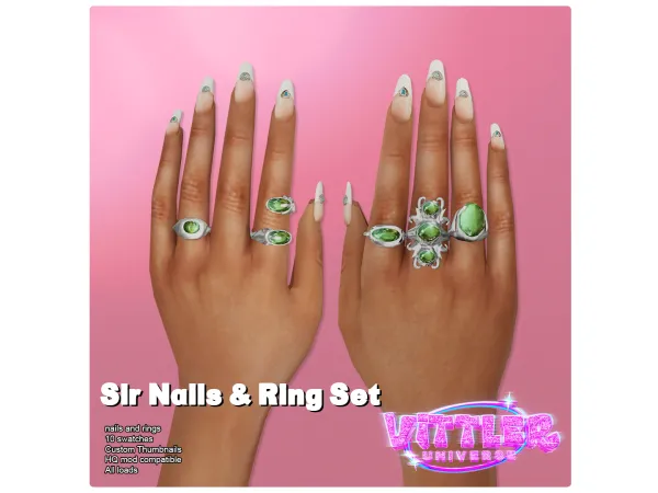 Sir Nails &n Rings Set By VittlerUniverse