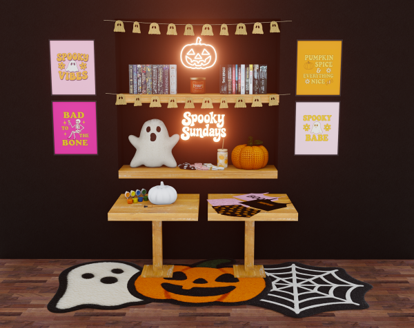 Mix 🎃 Spooky Season Set 👻 by simmerkatex - The Sims 4 custom content