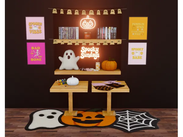 Mix 🎃 Spooky Season Set 👻 - The Sims 4 custom content