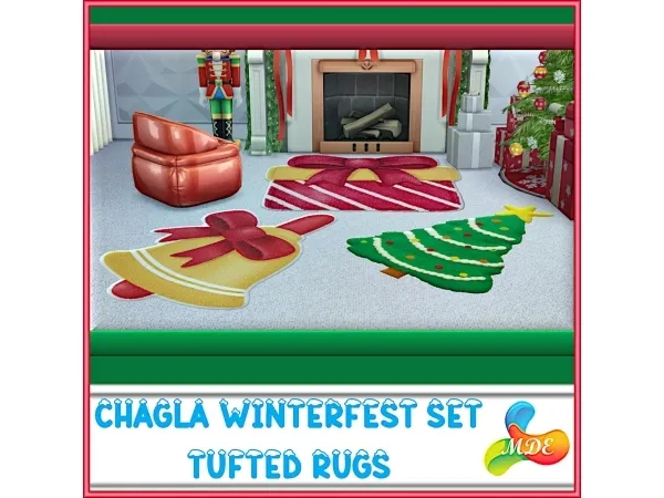 Mix Chagla Winterfest Set Tufted Rugs - The Sims 4 Custom Content