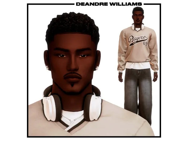 Mix DeAndre Williams by rensimss_ - The Sims 4 Custom Content