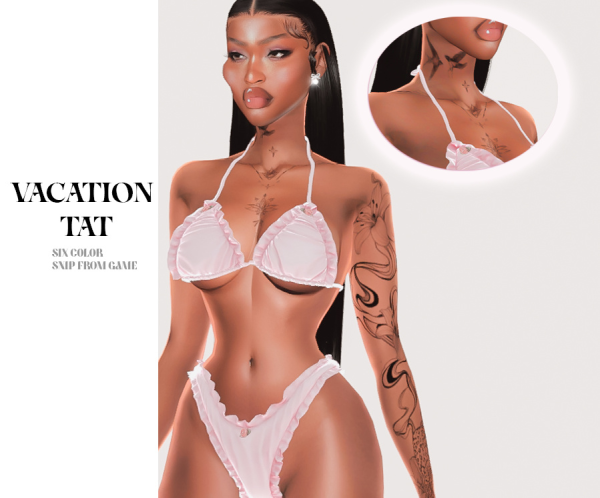 Mix Vacation TAT by simsfinds - The Sims 4 Custom Content