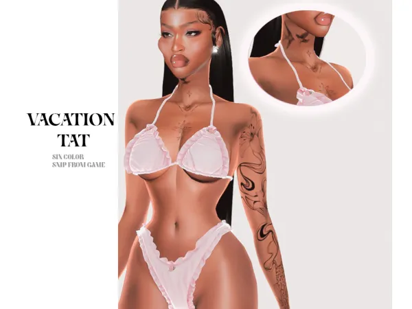 Mix Vacation TAT by ziimp - The Sims 4 Custom Content