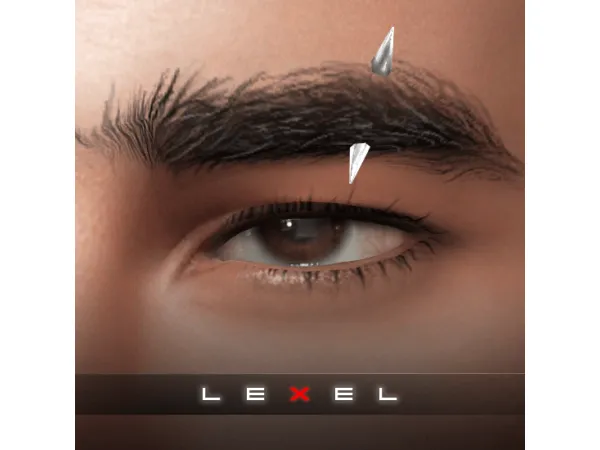 Alpha Scratch (left eyebrow piercing) by Lexel Sims - The Sims 4 Custom Content