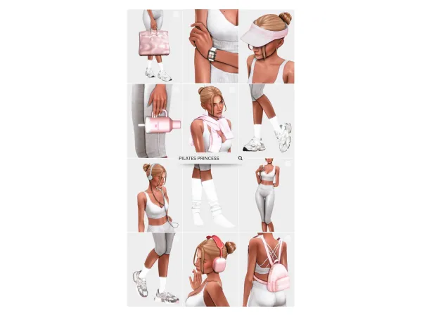Maxis Match PILATES PRINCESS by farfallasims - The Sims 4 Custom Content