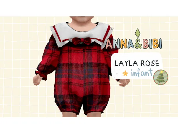 Mix Layla Rose_INFANT Christmas 2025 [Anna_Bibi] - The Sims 4 Custom Content
