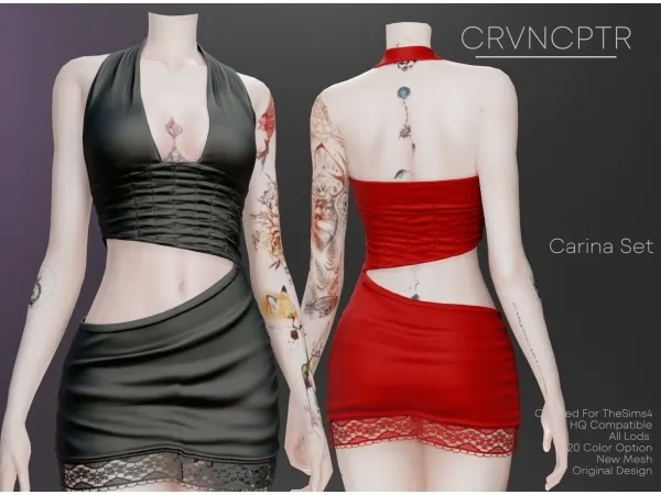 Alpha Carina Set - The Sims 4 Custom Content