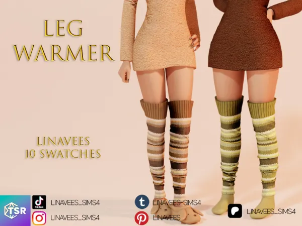 Alpha AMANDA LEG WARMERS by linavees - The Sims 4 Custom Content