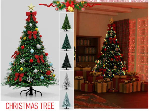 Mix Christmas Tree - The Sims 4 Custom Content