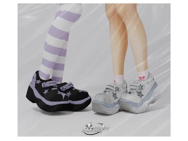 Alpha ✨Rainbow Star Sneakers✨ - The Sims 4 custom content