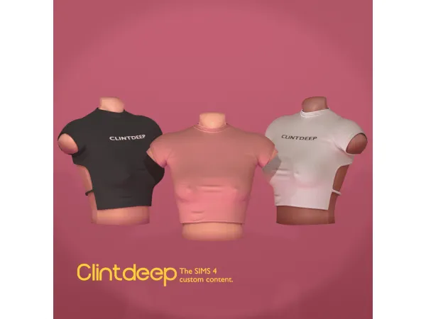 Alpha Clintdeep Salena Crop Top - The Sims 4 Custom Content