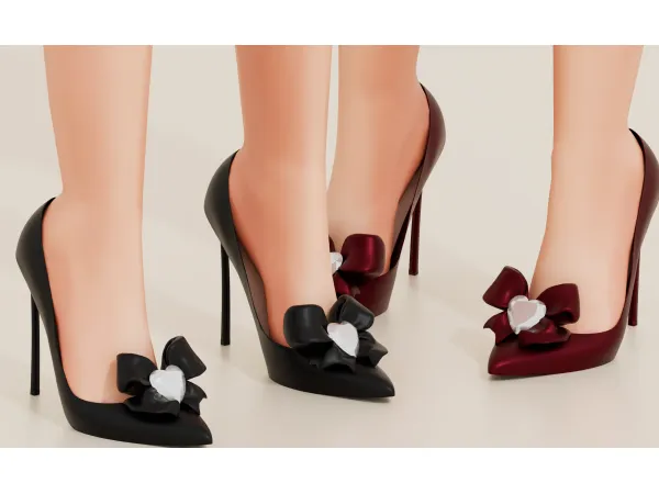 Alpha MablyStore HEARTDIAMOND HIHGHEELS - The Sims 4 custom content