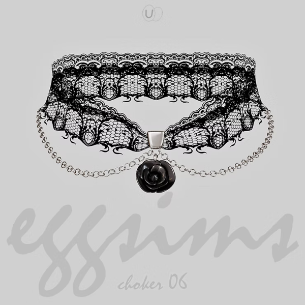 Alpha [EGGSIMS] choker 06 by simsfinds - The Sims 4 Custom Content