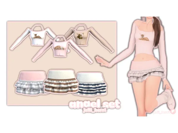 Maxis Match angel set by jelli_berri - The Sims 4 Custom Content
