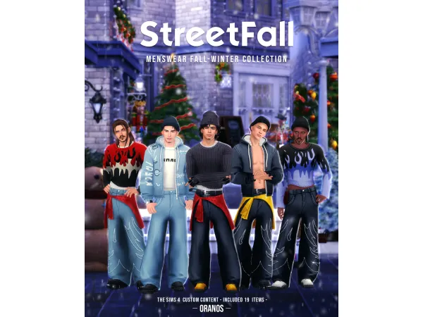 Maxis Match StreetFall Menswear Fall Winter Collection - The Sims 4 Custom Content