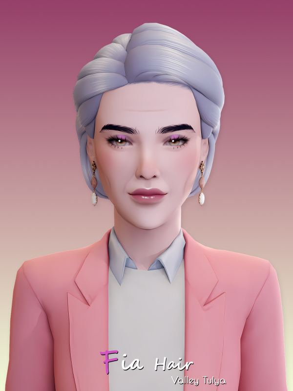 Maxis Match Fia Hair by simsfinds - The Sims 4 Custom Content