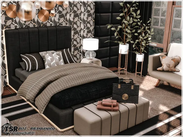 Mix B32 Bedroom - The Sims 4 Custom Content