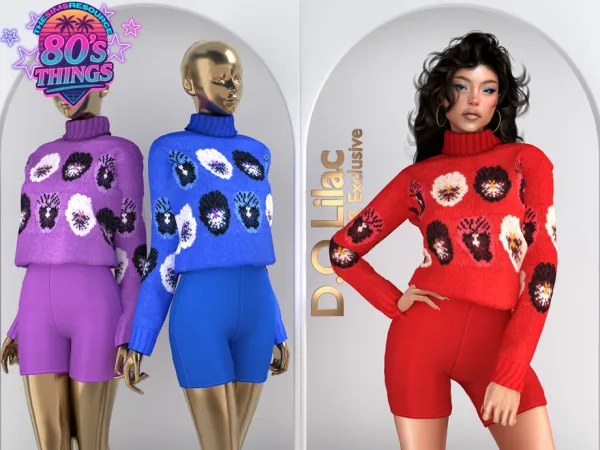 Alpha 80's Cozy Sport Set DO113 - The Sims 4 Custom Content