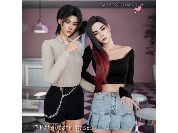 Mix Photobooth poses - The Sims 4 Custom Content