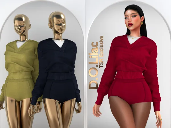 Alpha Effortlessly Bold Set DO110 - The Sims 4 Custom Content