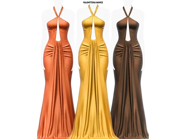 Alpha Tropicu00e1lia Dress Custom Content Valenttina Muniz - The Sims 4 Custom Content