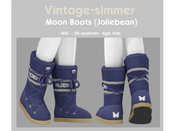Maxis Match Moon Boots simmer by vintage - The Sims 4 Custom Content