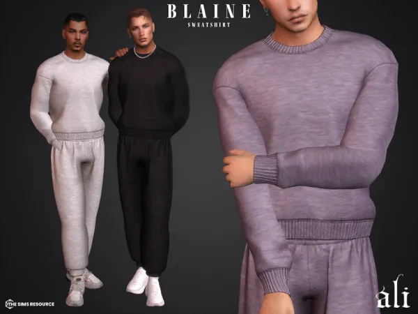 Mix BLAINE sweatshirt by ali1 - The Sims 4 Custom Content