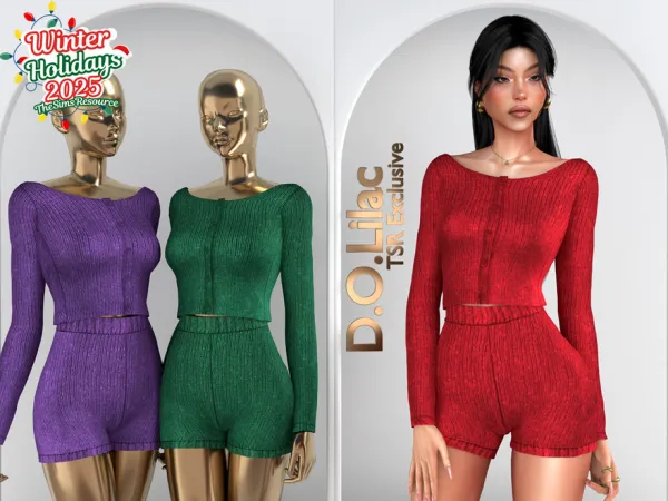 Alpha Cozy Holiday Set DO115 - The Sims 4 Custom Content