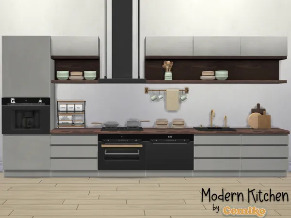 Maxis Match Moden Kitchen Set - The Sims 4 Custom Content