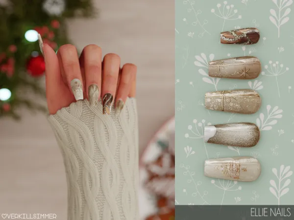 Alpha Ellie nails - The Sims 4 Custom Content