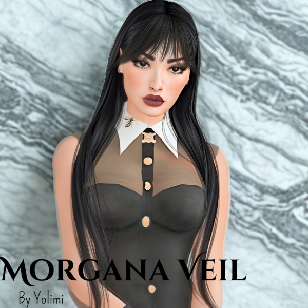 Alpha Morgana Veil Gothic Elegance - The Sims 4 custom content