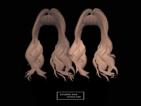 Alpha Eugenie Hair - The Sims 4 Custom Content