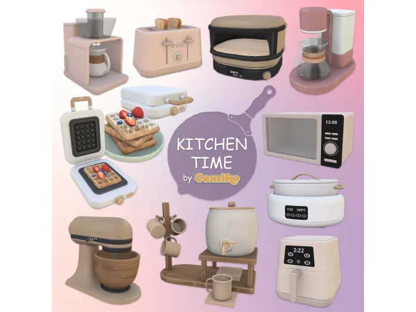 Maxis Match Kitchen Time Set - The Sims 4 Custom Content
