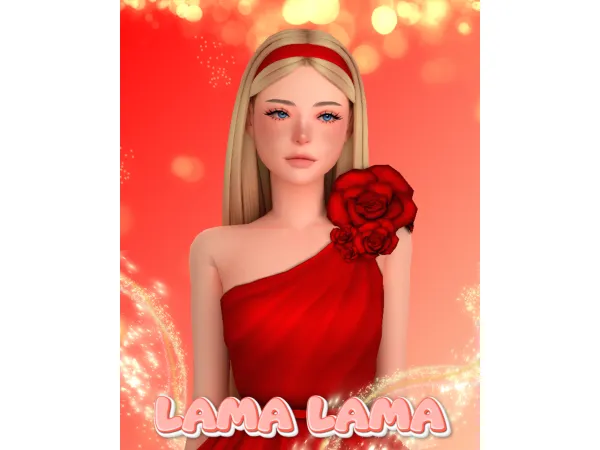 Maxis Match Hair Teal by LamaLamaLove - The Sims 4 Custom Content