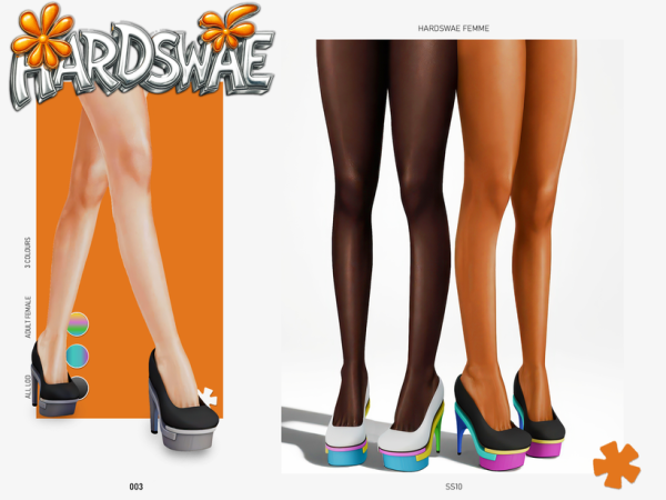 Alpha [HRDSWAE] FREE GIFT ss2010 Vintage Heel Collection by simsfinds - The Sims 4 Custom Content