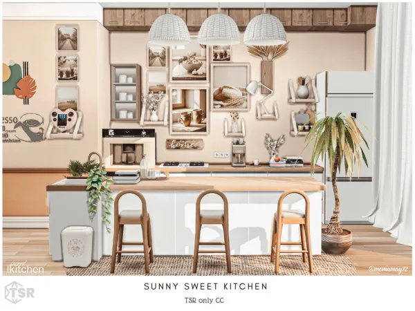 Mix Sunny Sweet Kitchen by Moniamay72 - The Sims 4 Custom Content