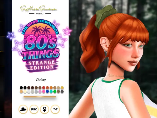 Maxis Match Chrissy Hairstyle by sehablasimlish - The Sims 4 Custom Content