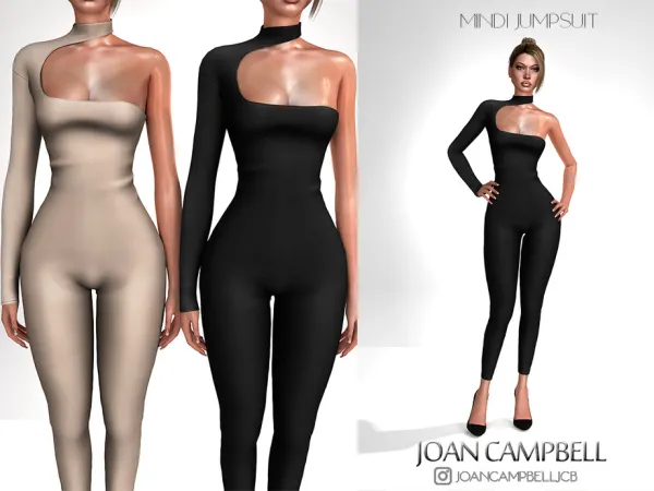 Alpha MINDI JUMPSUIT by Joan_Campbell_Beauty_ - The Sims 4 Custom Content