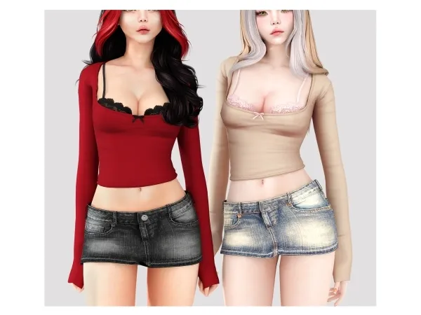 Mix Hot Summer Nights Mini Set - The Sims 4 Custom Content