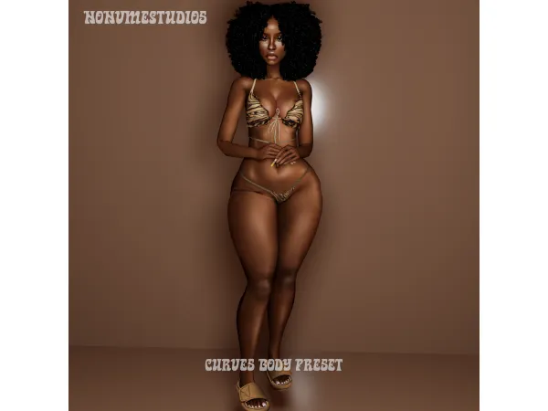 Mix Curves Body Preset by nonvmestudios - The Sims 4 Custom Content
