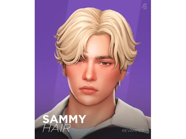 Maxis Match Sammy Hair by johnnysims - The Sims 4 Custom Content