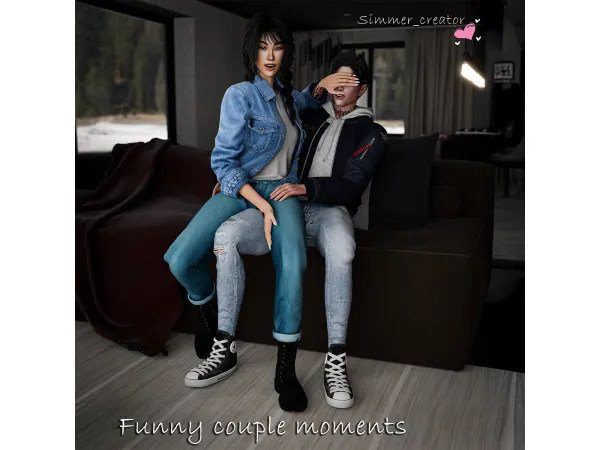 Mix Funny couple moments - The Sims 4 Custom Content