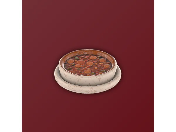 Mix ArwenK Dinnoir Jambalaya Bowl - The Sims 4 Custom Content