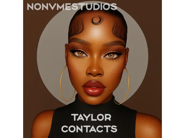 Alpha Taylor Contacts by nonvmestudios - The Sims 4 custom content